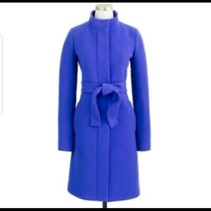 NWT J. Crew Double-Cloth Funnel Coat Size 4